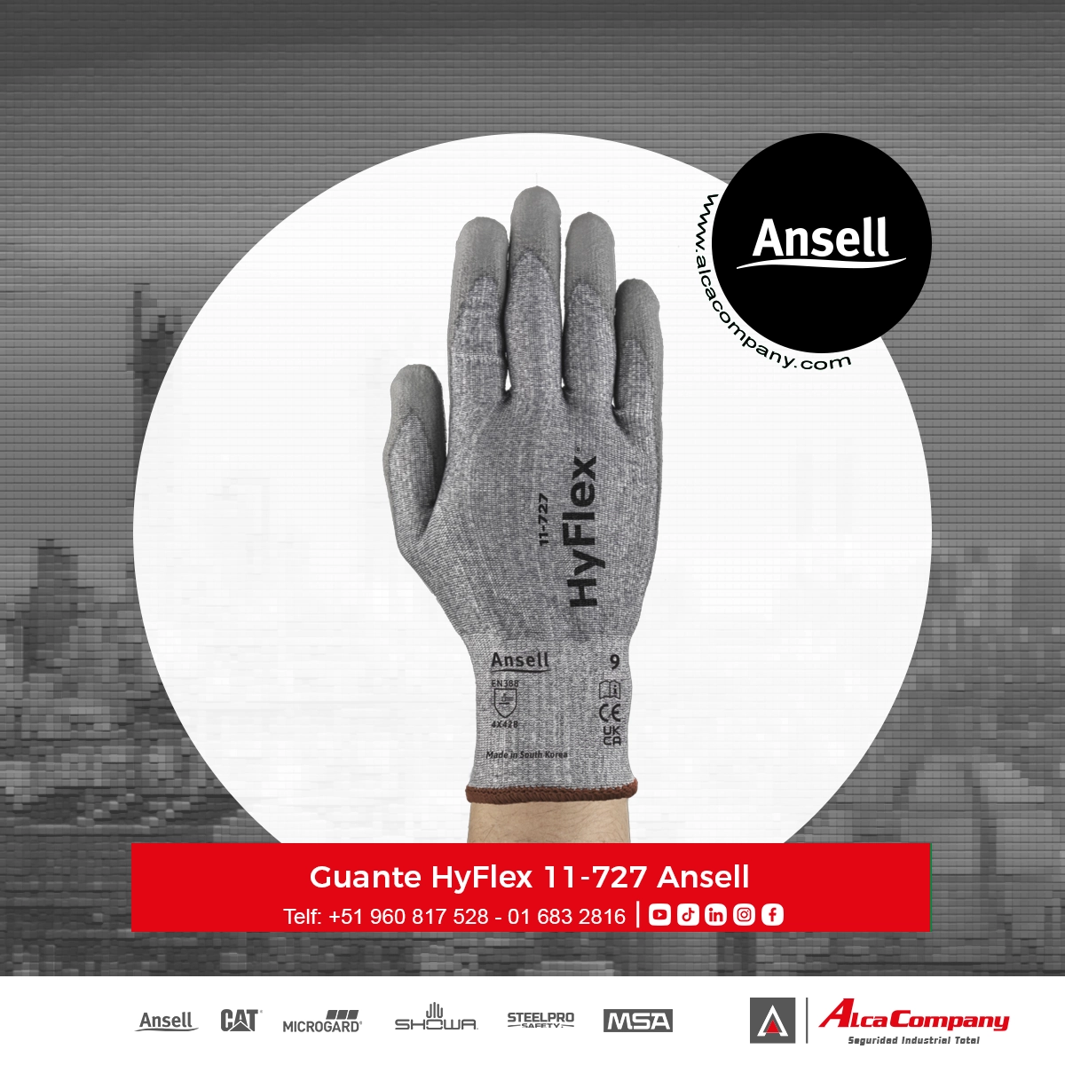 Guante HyFlex 11-727 Ansell
