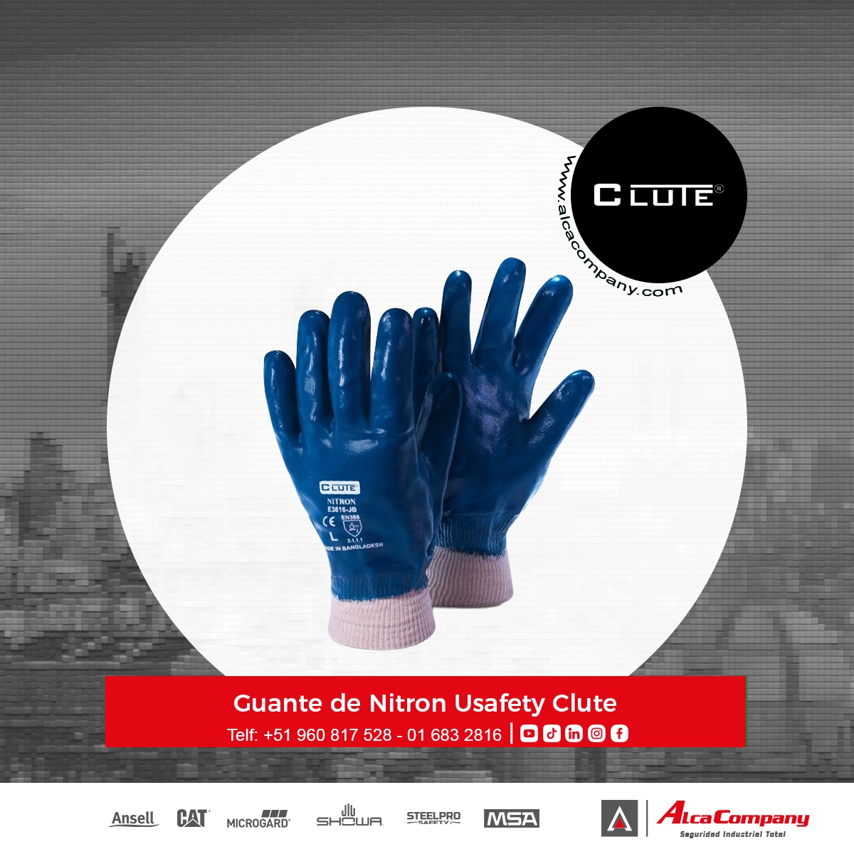 Guante de Nitron Usafety Clute