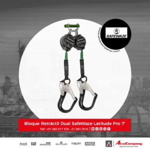 Bloque Retráctil Dual SafeWaze Latitude Pro 7′