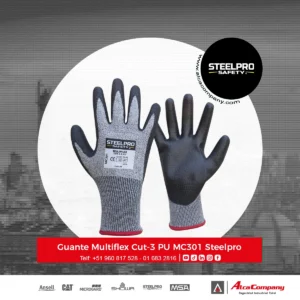 Guante Multiflex Cut-3 PU MC301 Steelpro