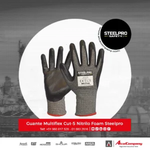 Guante Multiflex Cut-5 Nitrilo Foam Steelpro