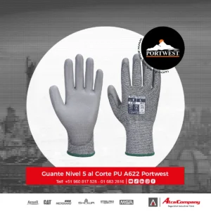 Guante Portwest A622 nivel 5 al Corte PU