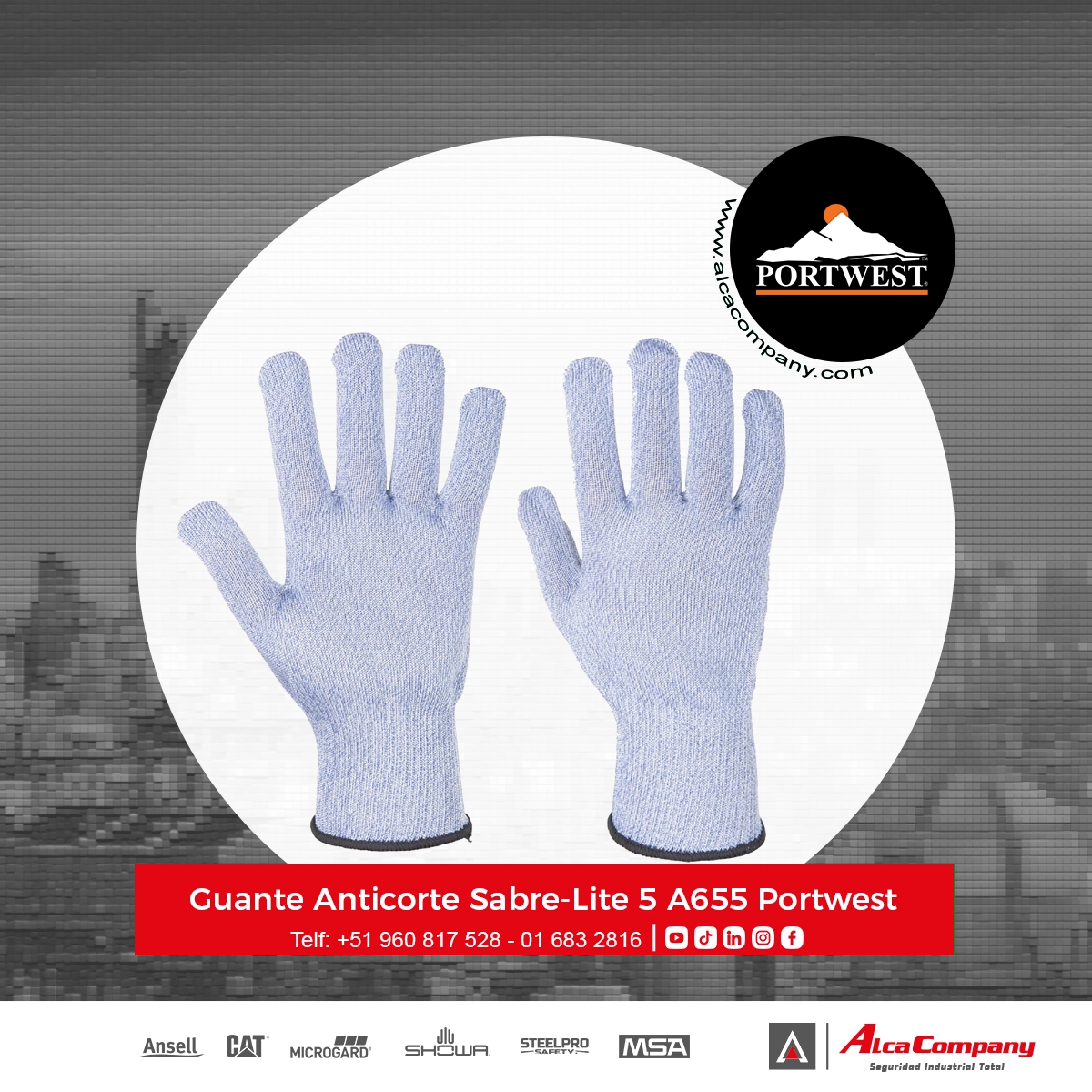 Guante Anticorte Sabre-Lite 5 A655 Portwest