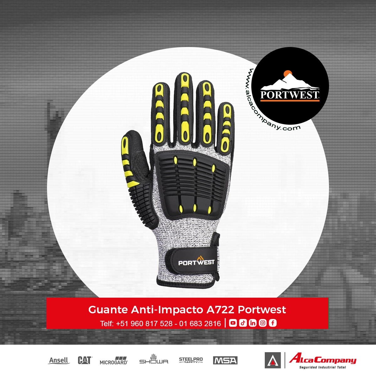 Guante Anti-Impacto A722 Portwest