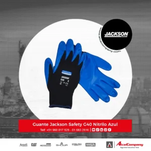 Guante Jackson Safety G40 Nitrilo Azul