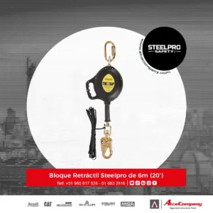 Bloque Retráctil Steelpro de 6m (20')