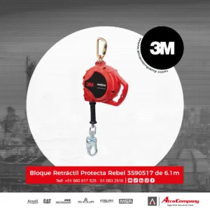 Bloque Retráctil Protecta Rebel 3590517 de 6.1m (20')