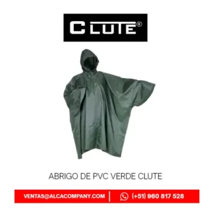 Abrigo de PVC Verde Clute