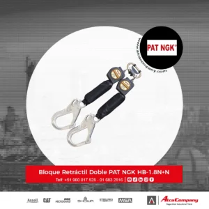 Bloque Retráctil Doble PAT NGK HB-1.8N+N de 1.80m