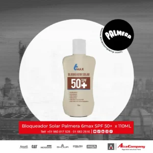 Bloqueador Solar Palmera 6max SPF 50+