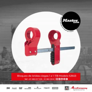 Bloqueo de bridas ciegas 1 a 1-7/8 (33.3mm - 47.8mm) Master Lock S3923 PERU