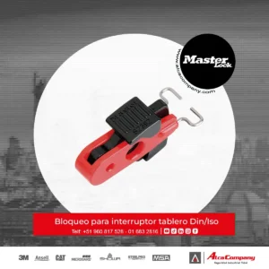 Bloqueo para interruptor tablero Din/Iso con apertura