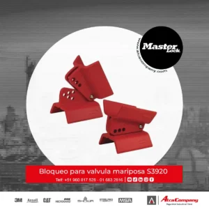 Bloqueo para valvula mariposa Master Lock S3920 PERU