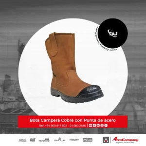 Bota Campera Cobre con Punta de acero