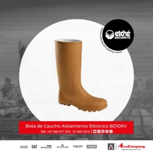 Bota de Caucho Natural Aislamiento Eléctrico BD10KV Etche Perú