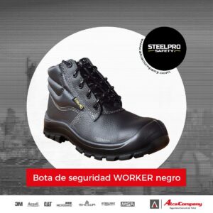 Botin worker steelpro Negro