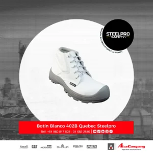 Botín Blanco 402B Quebec Steelpro