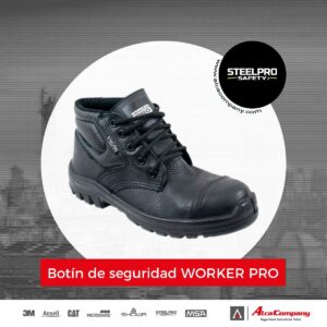 Botín WORKER PRO Negro Steelpro