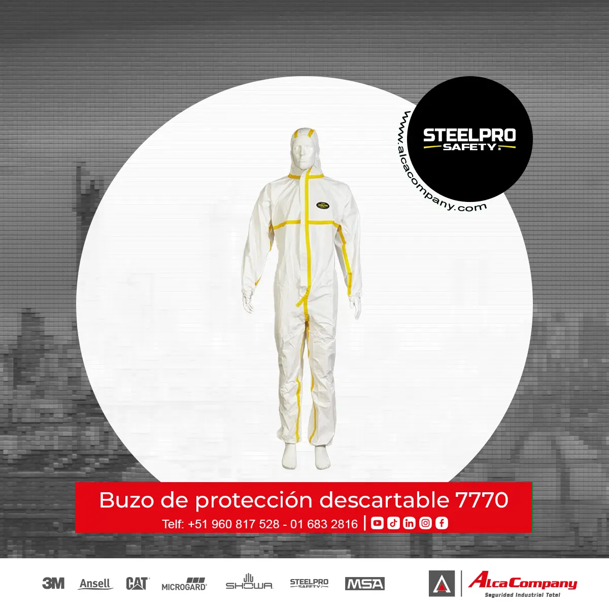 Buzo steelpro 7770 Descartable
