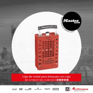 Caja de metal para bloqueo con rojo fija / portatil grupal 503 RED