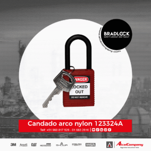 Candado Arco Nylon 123324A BRADLOCK