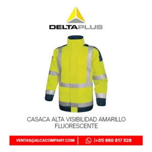 Casaca Alta Visibilidad Amarillo Fluorescente Delta Plus