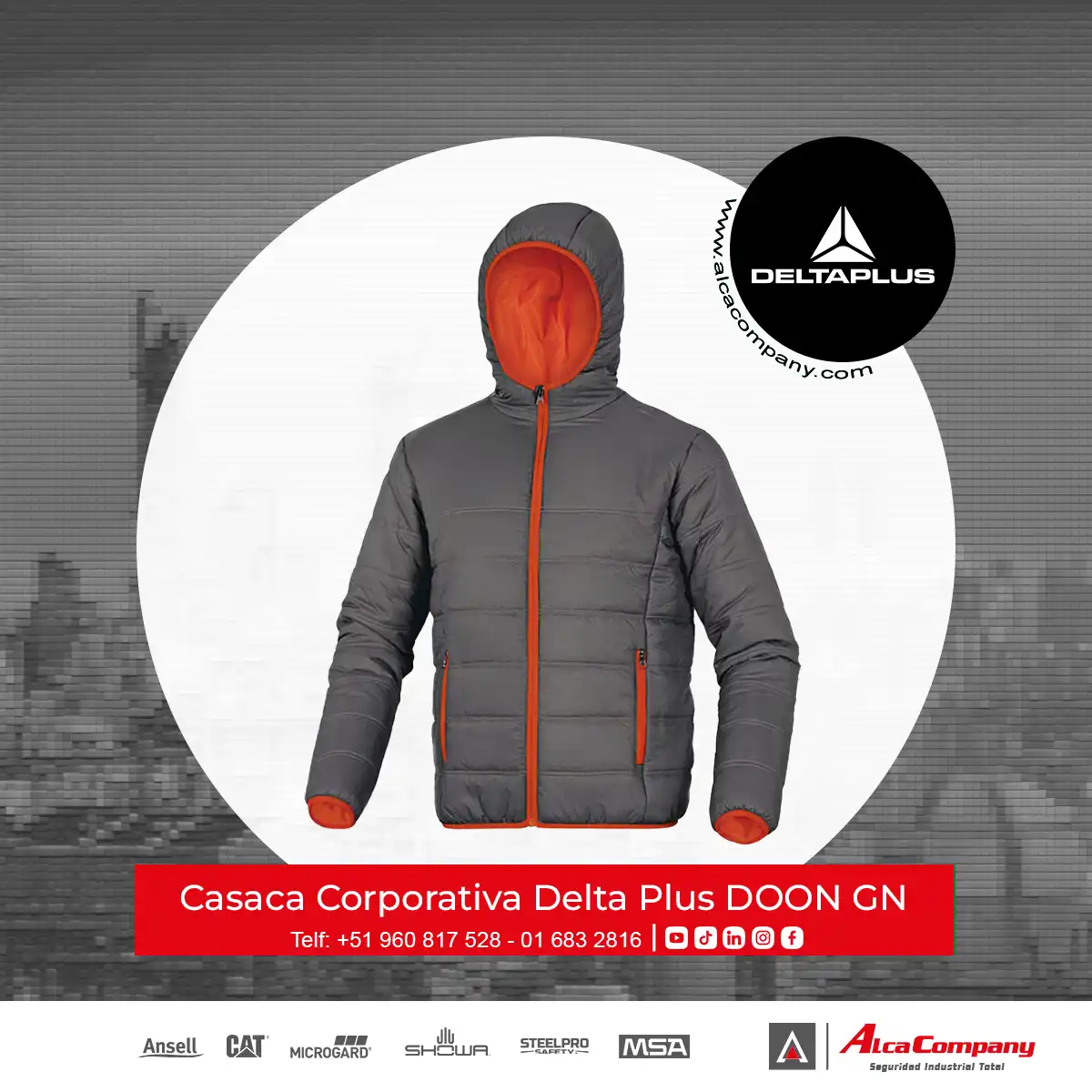 Casaca Corporativa Delta Plus DOON GN