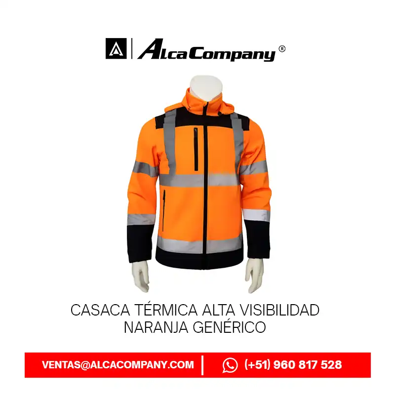 Casaca Térmica Alta Visibilidad Naranja Genérico