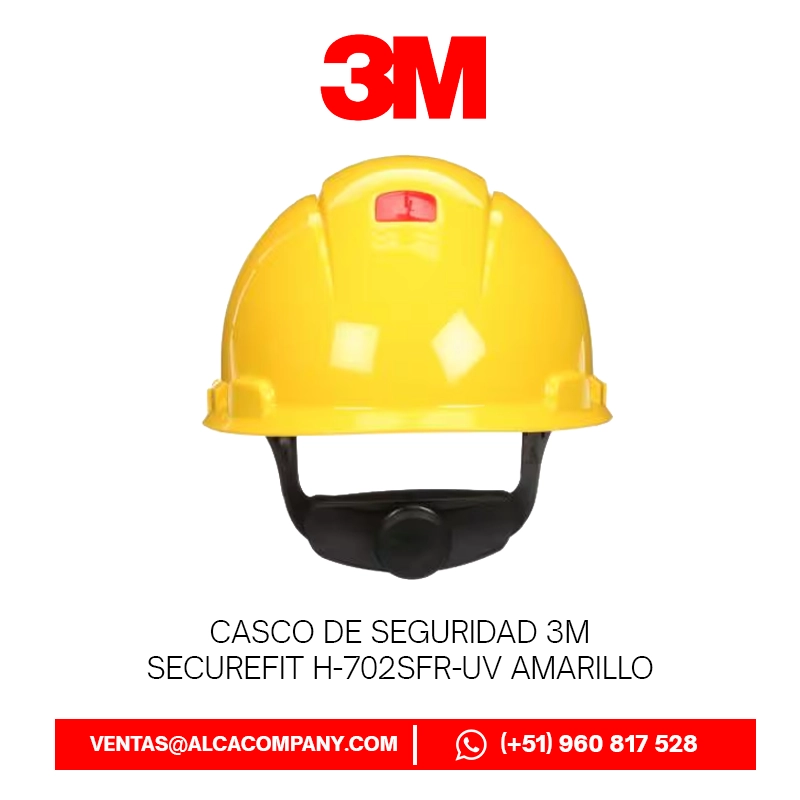 Casco de Seguridad 3M SecureFit H-702SFR-UV Amarillo