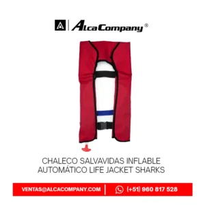 Chaleco Salvavidas Inflable Automático Life Jacket Sharks