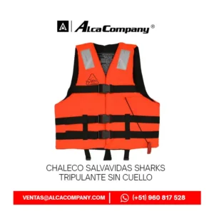 Chaleco Salvavidas Sharks Tripulante sin Cuello