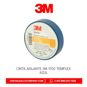 Cinta Aislante 3M 1700 Temflex Azul