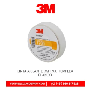 Cinta Aislante 3M 1700 Temflex Blanco