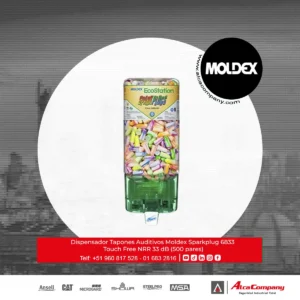 Dispensador Tapones Auditivos Moldex Sparkplug 6833 Touch Free NRR 33 dB (500 pares)