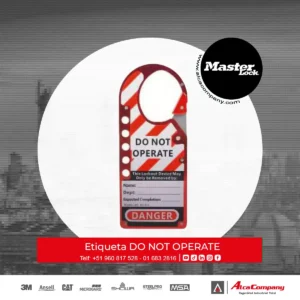Etiqueta DO NOT OPERATE
