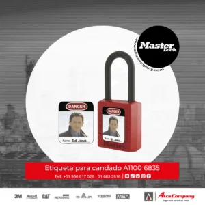 Etiqueta para candado A1100 6835