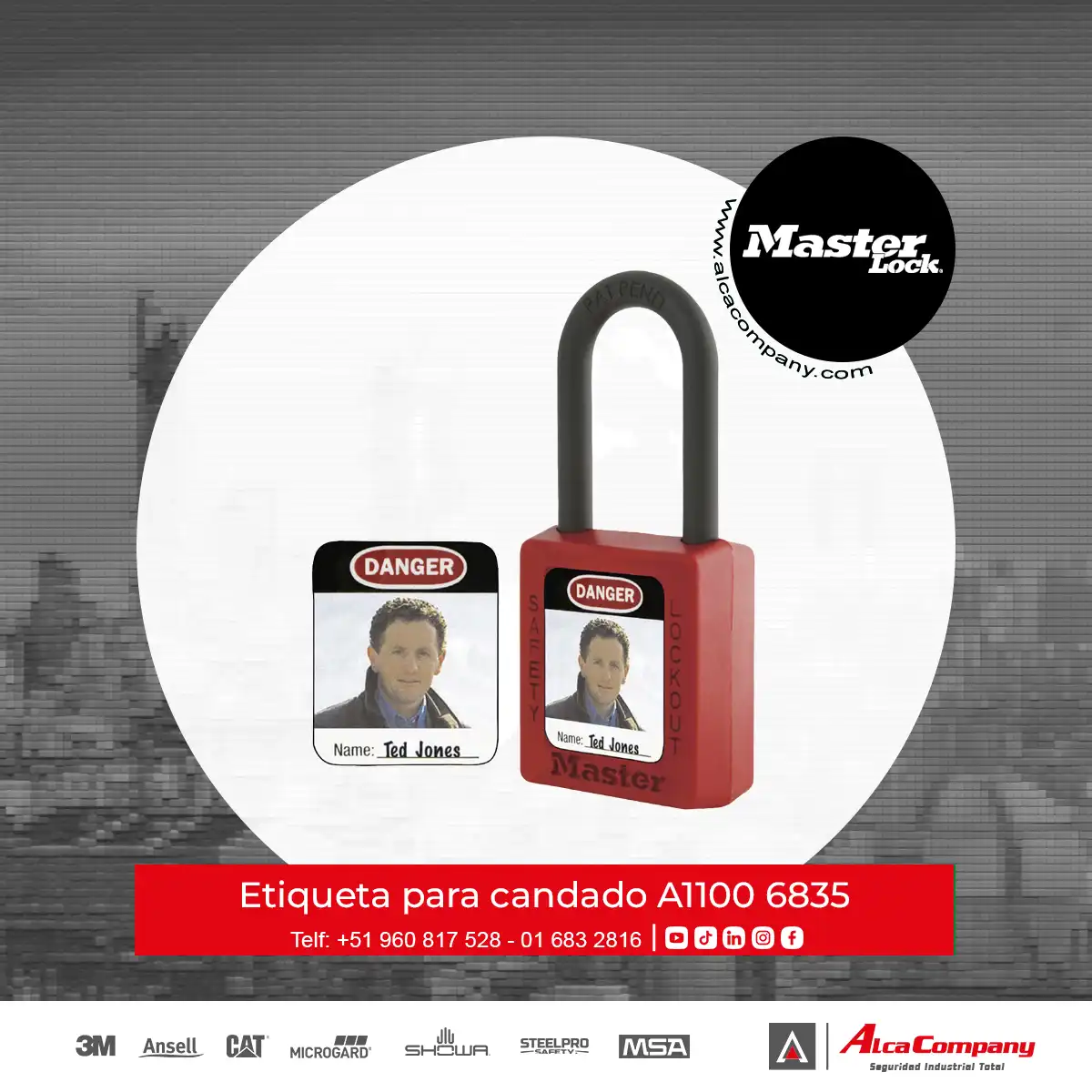 Etiqueta para candado A1100 6835
