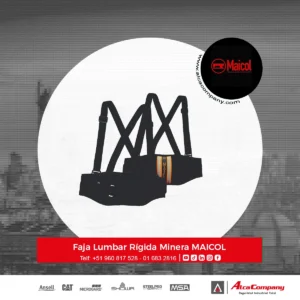 Faja Lumbar Rígida Minera MAICOL