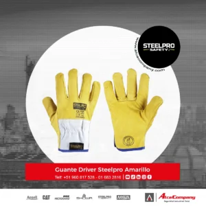 Guante Driver Steelpro Amarillo