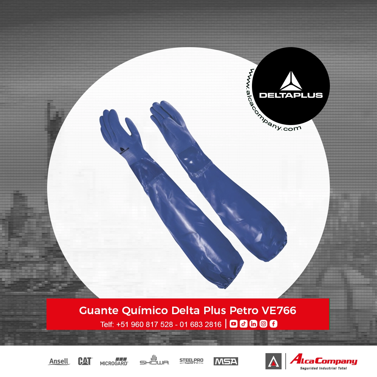 Guante Químico Delta Plus Petro VE766
