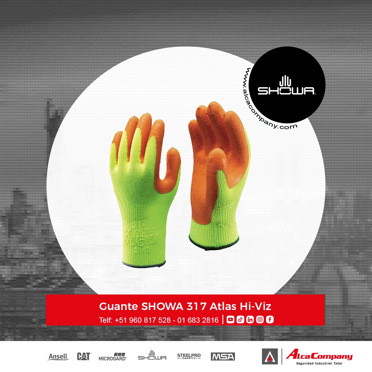 Guante SHOWA 330 Atlas ReGrip