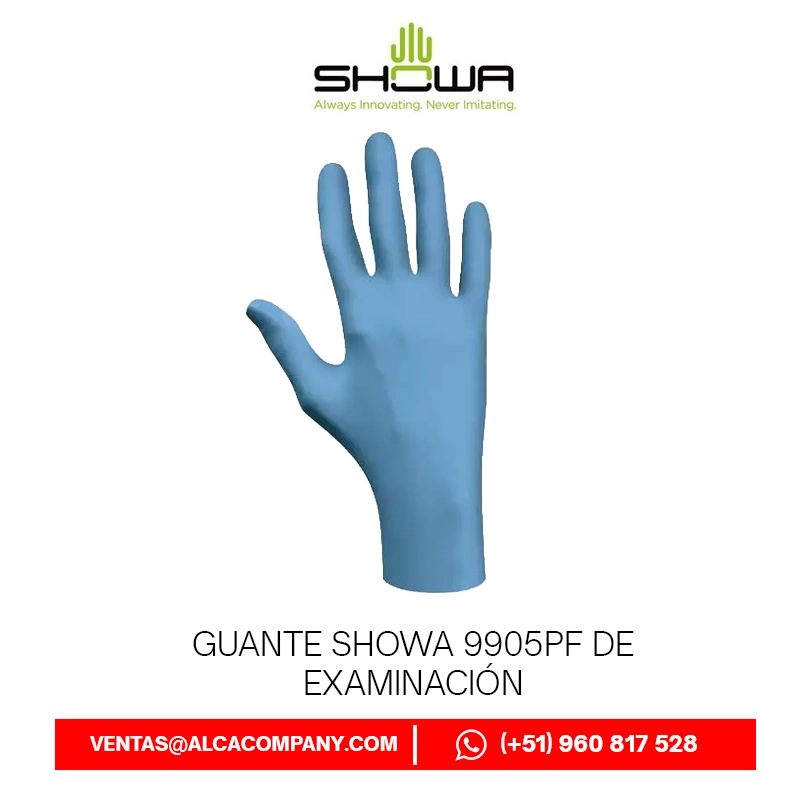Guante SHOWA 9905PF de Examinación