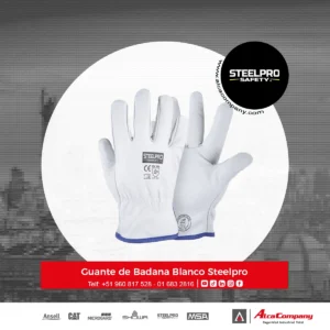 Guante de Badana Blanco Steelpro