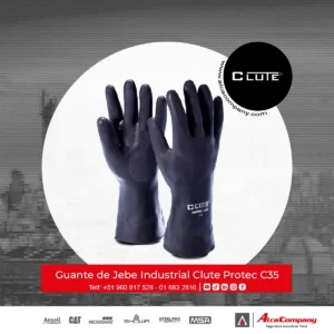 Guante de Jebe Industrial Clute Protec C35