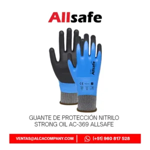 Guante Nitrilo Strong Oil Allsafe AC-369