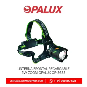 Linterna Frontal Recargable 5w Zoom Opalux OP-3683