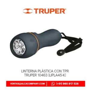 Linterna Plástica con TPR Truper 10463 (LIPLA45-K)