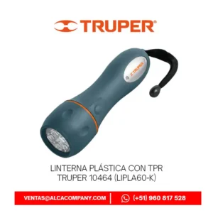 Linterna Plástica con TPR Truper 10464 (LIPLA60-K)