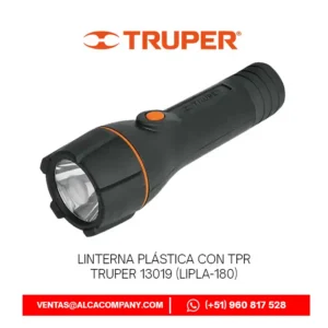 Linterna Plástica con TPR Truper 13019 (LIPLA-180)