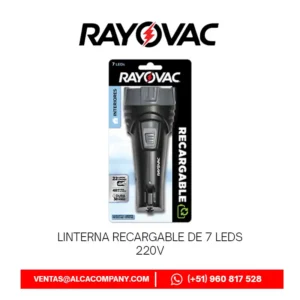 Linterna Recargable de 7 LEDs 220V